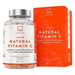 Aavalabs Vitamin C Acerola Camu-Camu Hagebutte Kps, 180 St