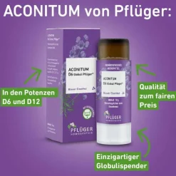 Aconitum D6 Globuli Pflüger Dosierspender, 10 g