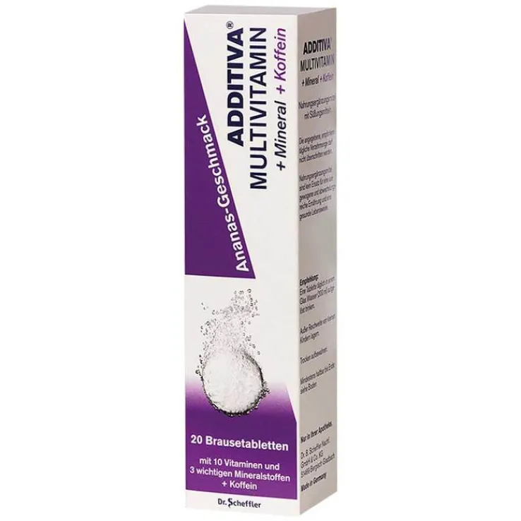 Additiva Multivitamin + Mineral + Cofficinale Ananas R Brausetabletten, 20 St