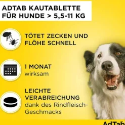 AdTab™ Kautabletten für mittelgroße Hunde 225 mg 5,5 bis 11 kg, 3 St