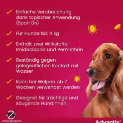 Advantix Spot-on Hund bis 4 kg Lösung, 4 St