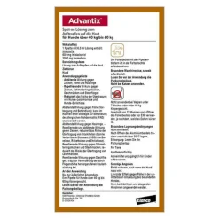 Advantix Spot-on Lösung z.Auftr.a.d.H.für Hund 40 - 60 kg, 4X6.0 ml