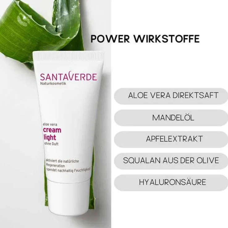 Aloe Vera creme light ohne Duft, 30 ml