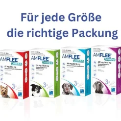 Amflee combo 134/120,6 mg Lösung zum Auftropfen für Hunde 10-20 kg, 3 St