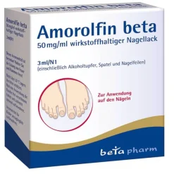 Amorolfin beta 50 mg/ml wirkstoffhaltiger Nagellack, 3 ml