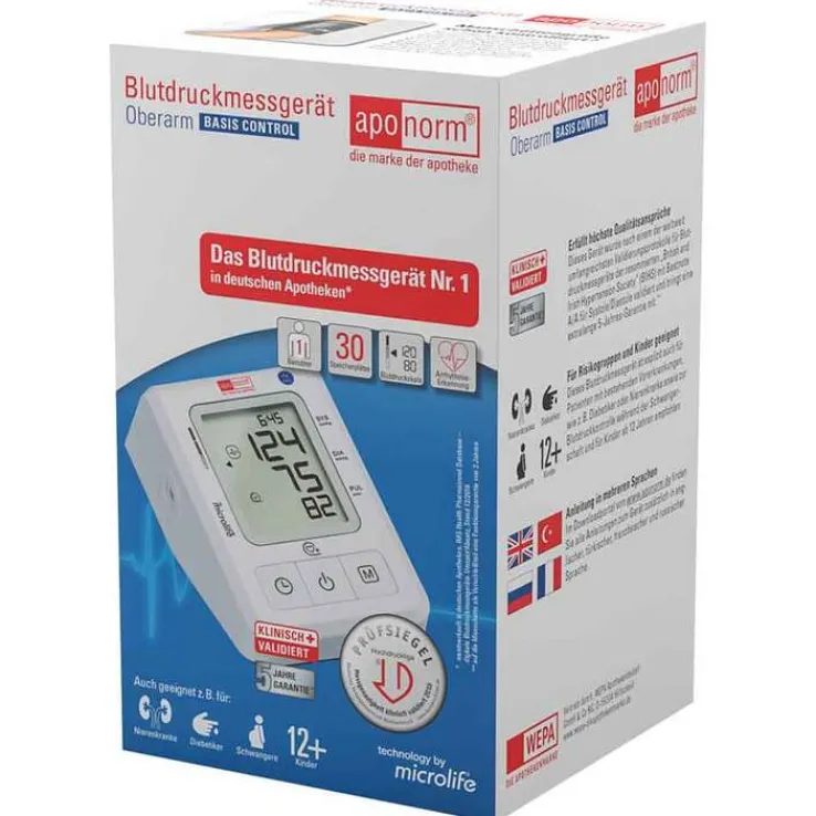 aponorm® Basis Control Oberarm-Blutdruckmessgerät, 1 St