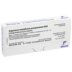 Argentum metallicum Präparat D 20 Ampullen, 8 St