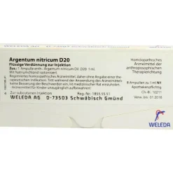 Argentum nitricum D 20 Ampullen, 8X1 ml