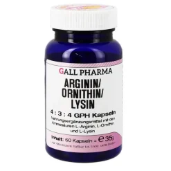 Arginin / Ornithin / Lysin 4:3:4 GPH Kapseln, 60 St