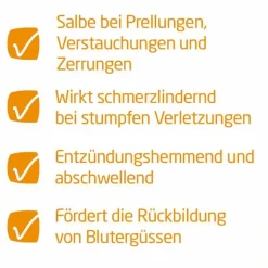 Arnika-Salbe 30% zur Behandlung stumpfer Verletzungen, 70 g