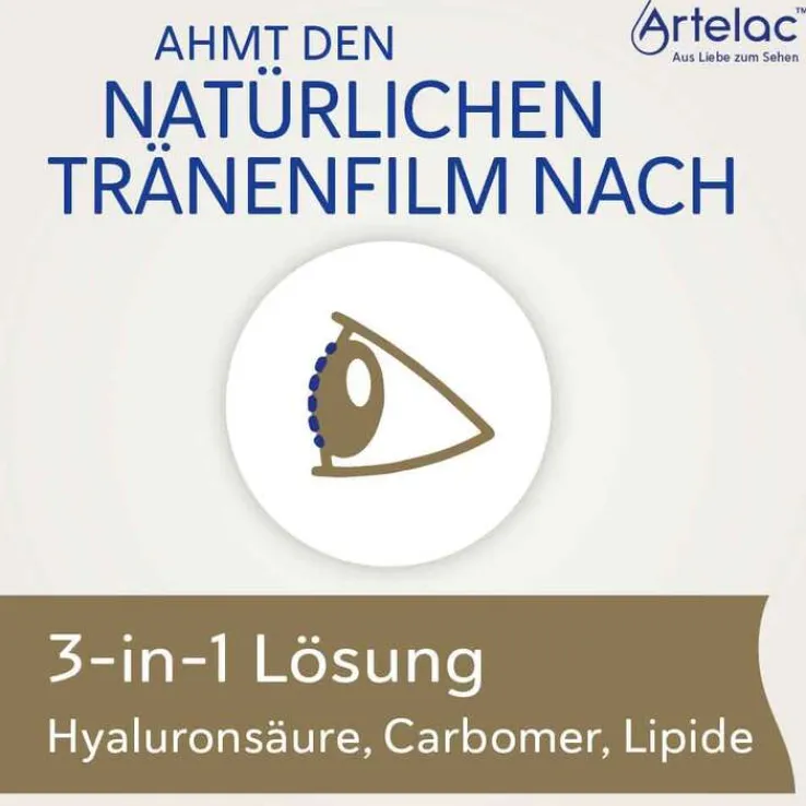 Artelac® Complete MDO® Augentropfen für trockene/ tränende Augen, 2X10 ml