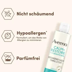 Aveeno Calm + Restore beruhigende Hafer Toning Lotion, 200 ml