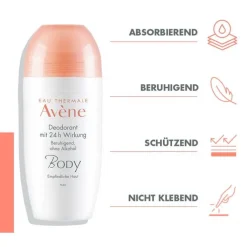 Avene Body Deodorant mit 24h Wirkung, 50 ml