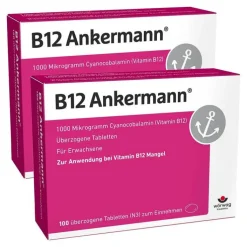 B12 Ankermann 1000 µg Vitamin B12 Tabletten hochdosiert, 2x100 St