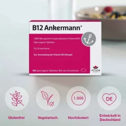 B12 Ankermann® 1000 µg Vitamin B12 Tabletten hochdosiert, 50 St