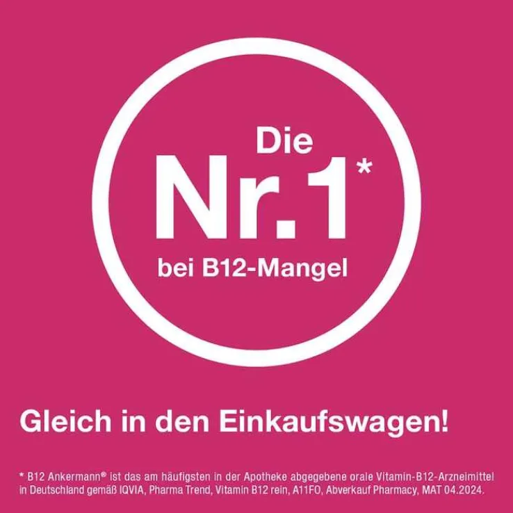 B12 Ankermann® 1000 µg Vitamin B12 Tabletten hochdosiert, 50 St