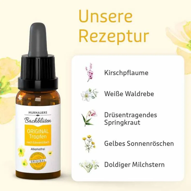 Bachblüten Murnauer Original Tropfen ohne Alkohol, 20 ml
