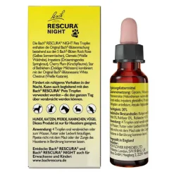 Bachblüten Original Rescura Night Pets Tropfen alkoholfrei , 10 ml