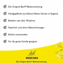Bachblüten Original Rescura Tropfen mit Alkohol, 10 ml