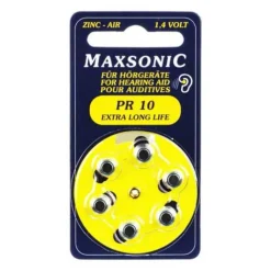 Batterien für Hörgeräte Maxsonic PR10, 6 St