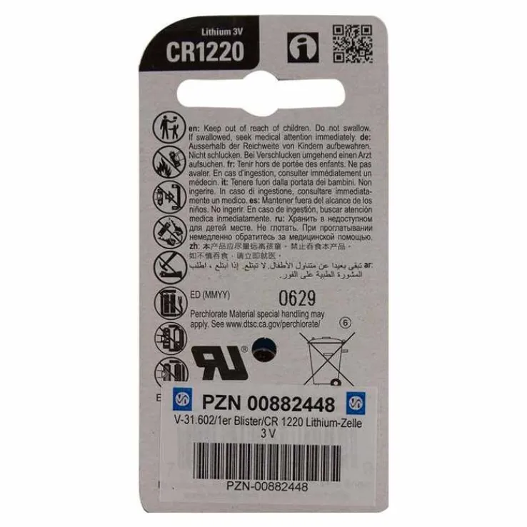 Batterien Lithium 3V CR 1220, 1 St