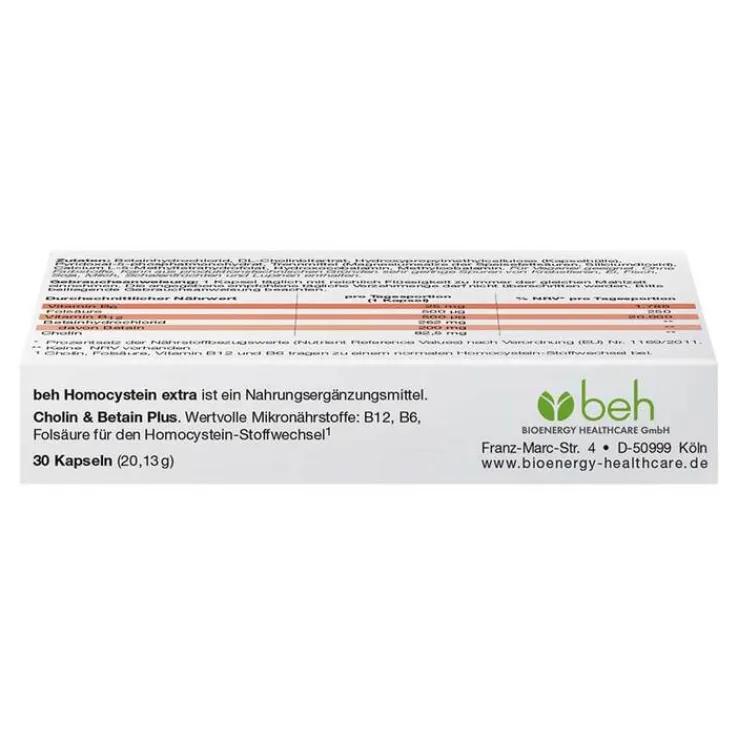 Beh Homocystein extra Kapseln, 30 St