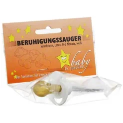 Beruhigungssauger Kirschform Latex 0 - 6 M.weiß, 1 St