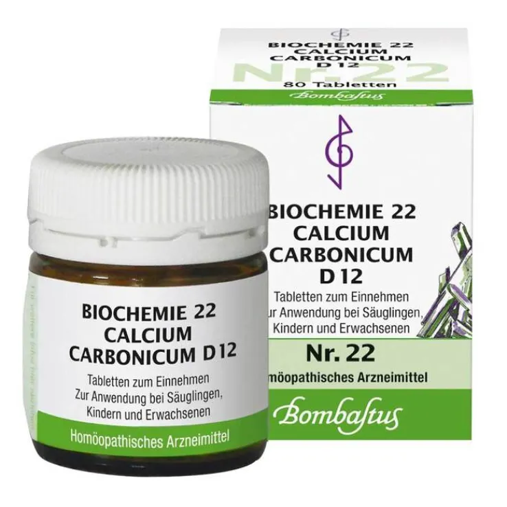 Biochemie 22 Calcium carbonicum D 12 Tabletten, 80 St