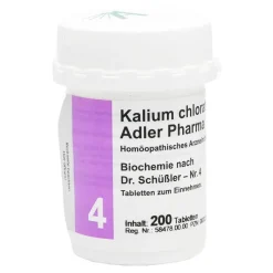 Biochemie Adler 4 Kalium chl, 200 St