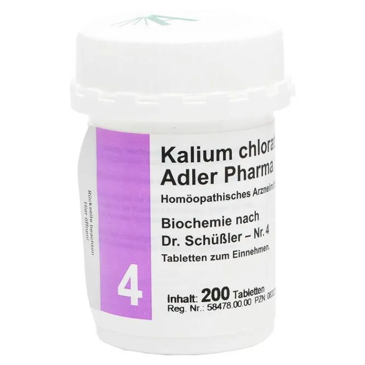 Biochemie Adler 4 Kalium chl, 200 St