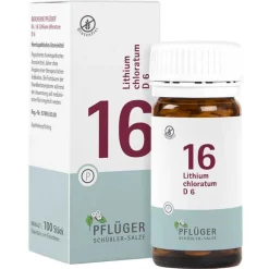Biochemie Pflüger 16 Lithium chloratum D 6 Tabletten, 100 St