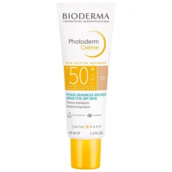 Bioderma Photoderm Creme SPF 50 + hell für trockene, sonnenempfindliche Haut, 40 ml