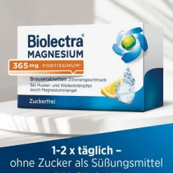 Biolectra® MAGNESIUM 365 mg fortissimum Brausetabletten Zitronengeschmack, 40 St
