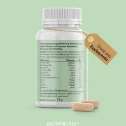 Biotanicals Biotin Selen Zink Kapseln, 120 St