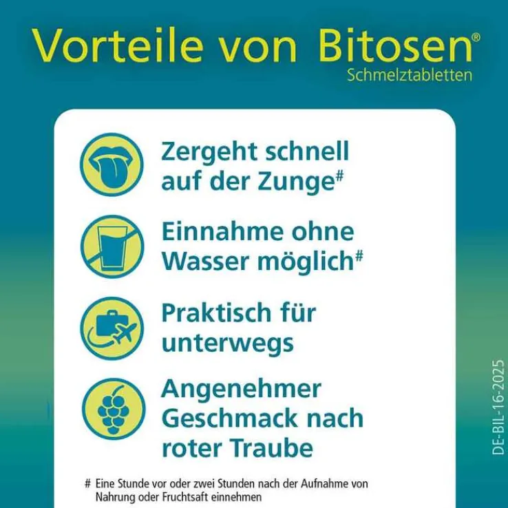 Bitosen 20 mg Schmelztabletten, 30 St