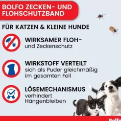 Bolfo® Zecken- und Flohschutzband für Katzen und kleine Hunde, 1 St