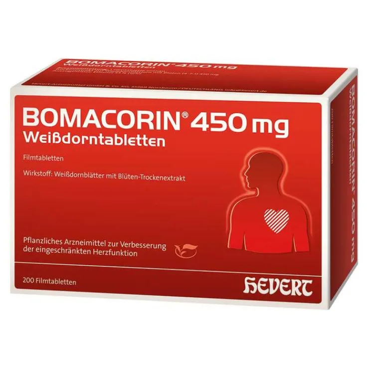 BOMACORIN 450 mg Weißdorntabletten, 200 St