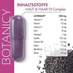 Botanicy Haut & Haar Fit Complex mit Actrisave Kapseln, 60 St