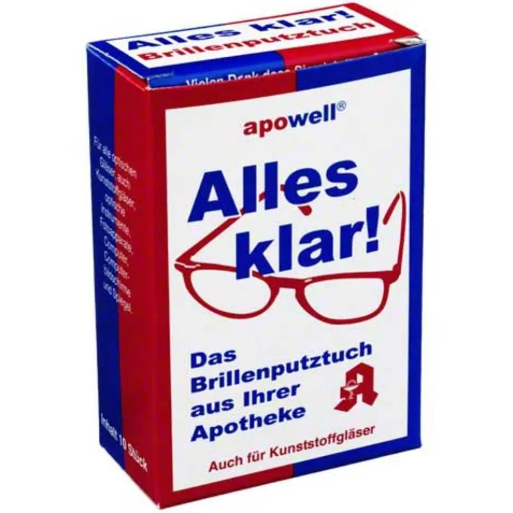 Brillenputztücher Alles Klar, 10 St