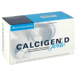 Calcigen D forte 1000 mg / 880 I.E. Brausetabletten, 100 St