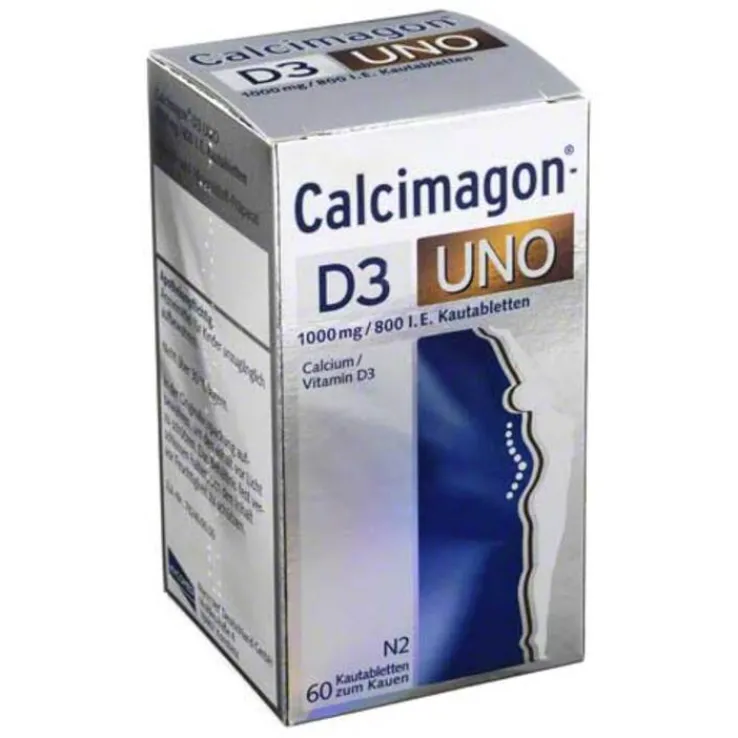 Calcimagon D3 Uno Kautabletten, 60 St