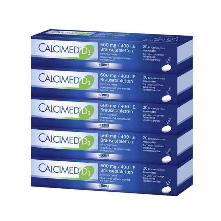 Calcimed D3 600 mg / 400 I.E. Brausetabletten, 100 St