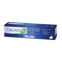 Calcimed D3 600 mg / 400 I.E. Brausetabletten, 20 St