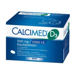 Calcimed D3 500 mg / 1000 I.E. Kautabletten, 120 St