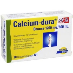 Calcium Dura Vit D3 Brause 1200 mg / 800 I.E., 20 St