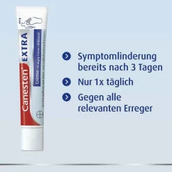Canesten EXTRA Creme gegen Haut- und Fußpilzerkrankungen, 50 g
