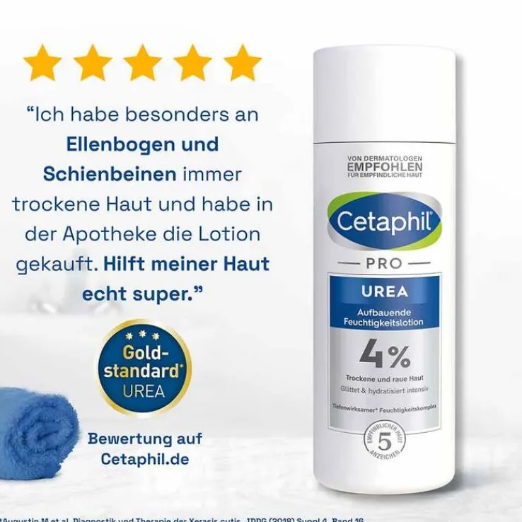 Cetaphil Pro Urea 4% aufbauende Feuchtigkeitslotion, 500 ml