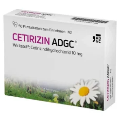 CETIRIZIN ADGC Filmtabletten, 50 St