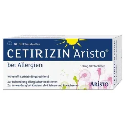 Cetirizin Aristo bei Allergien 10 mg Filmtabletten, 50 St