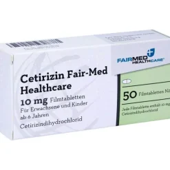 Cetirizin Fair-Med Healthcare 10 mg Filmtabletten, 50 St